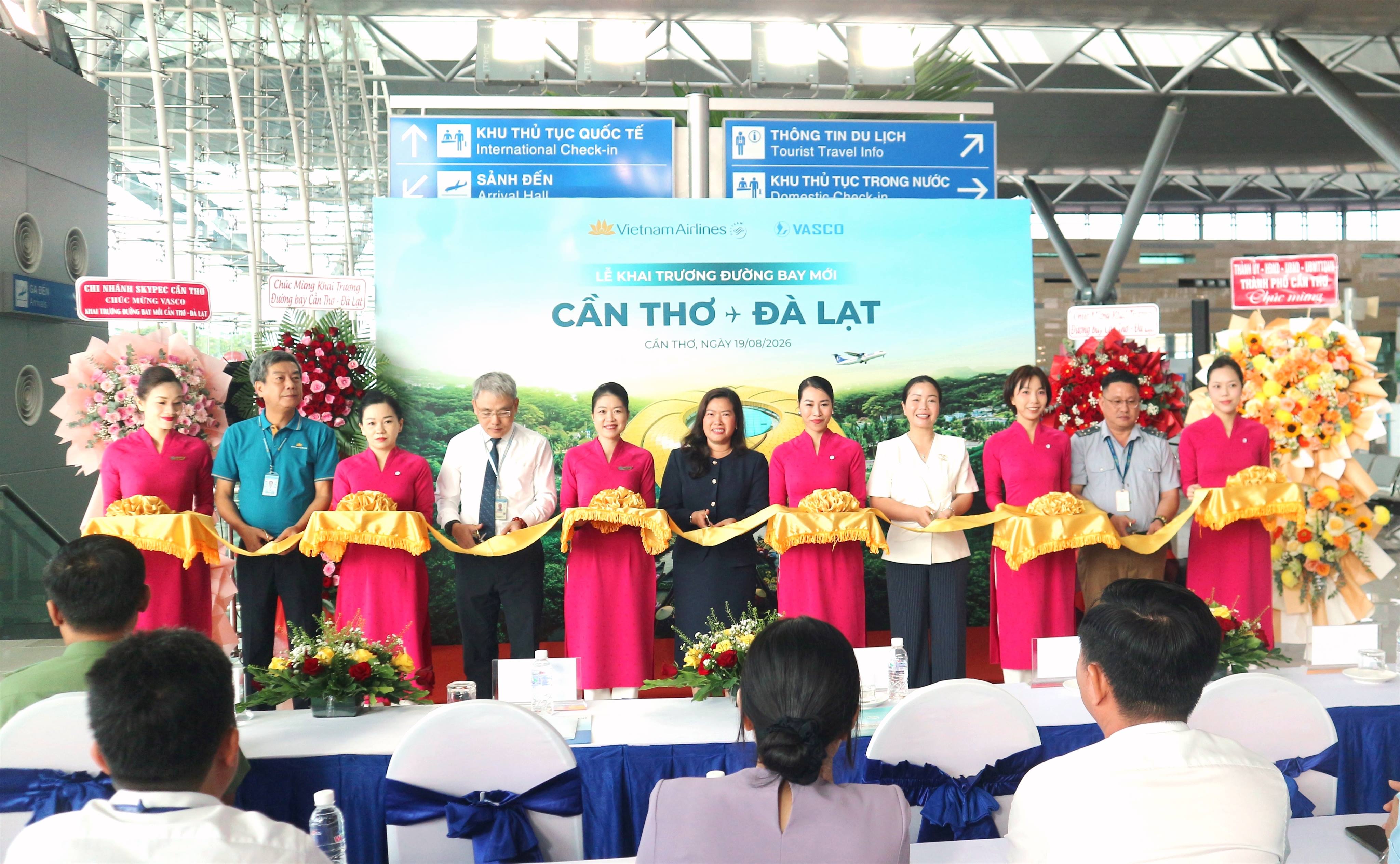 Khai trương đường bay Cần Thơ - Đà Lạt, tăng cường kết nối Đồng bằng sông Cửu Long với Tây Nguyên